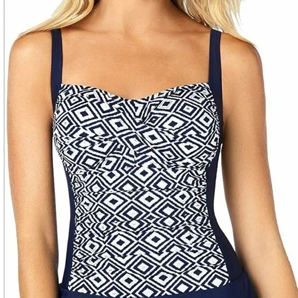 SWIM Solutions Double Diamond Skater Swimsuit - Picture 3 of 8